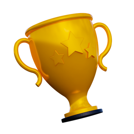 Winning Trophy  3D Illustration