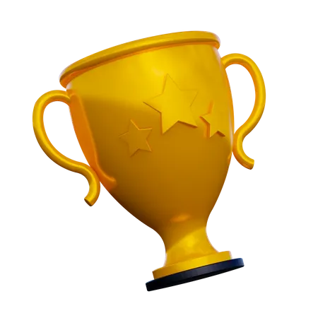 Winning Trophy  3D Illustration