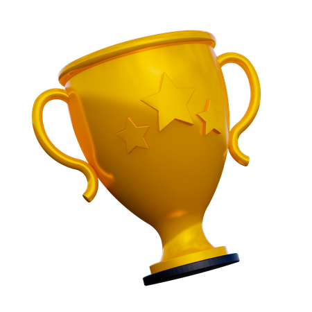 Winning Trophy 3D Illustration