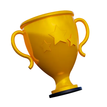 Winning Trophy 3D Illustration