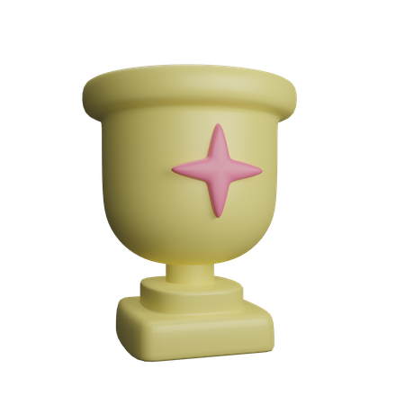 Winning Trophy 3D Icon