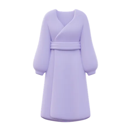 Winter Autumn Dress Midi Women  3D Icon