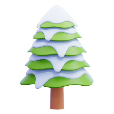 Winter baum schneebedeckt  3D Icon