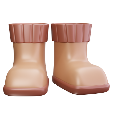 Winter Boots  3D Icon