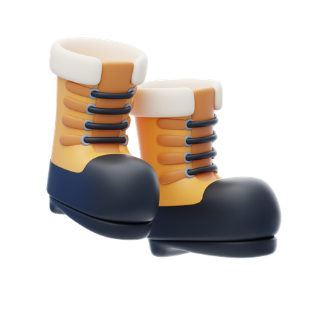 Winter Boots  3D Icon