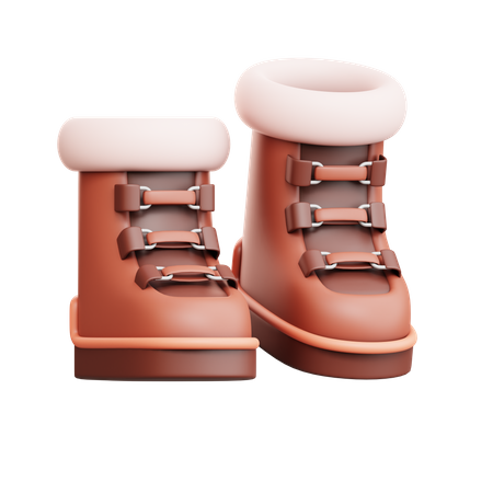 Winter Boots  3D Icon