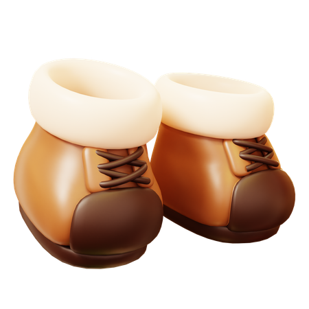 Winter Boots  3D Icon