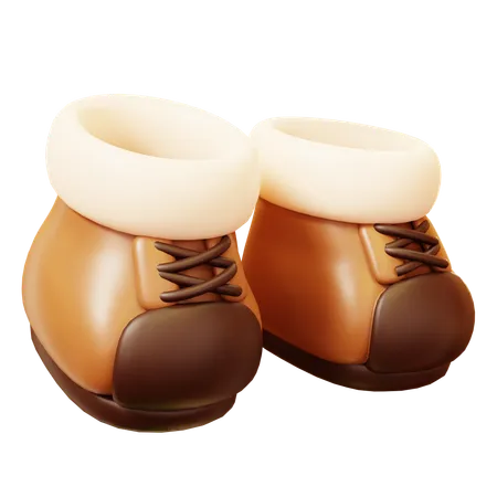 Winter Boots  3D Icon