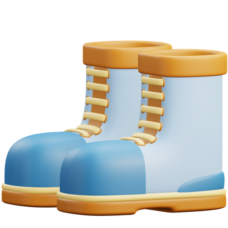 Winter Boots  3D Icon