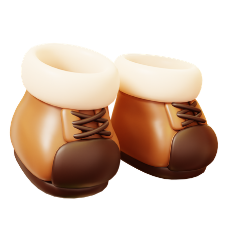 Winter Boots  3D Icon