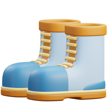 Winter Boots  3D Icon