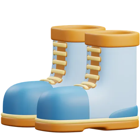 Winter Boots 3 D Illustration With Transparent Background 3D Icon