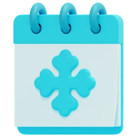 Winter Calendar  3D Icon