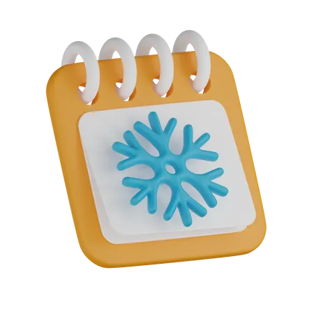 Winter Calendar  3D Icon