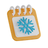3d winter month emoji