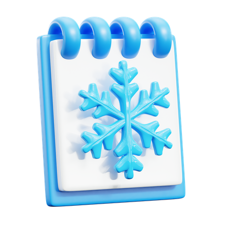 Winter calender  3D Icon