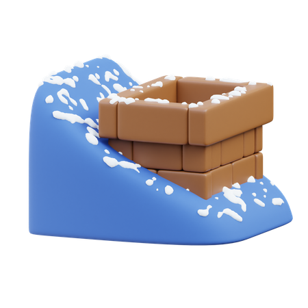 Winter Chimney  3D Icon