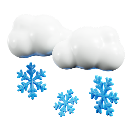 Winter cloud  3D Icon
