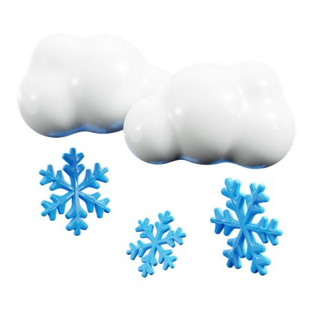 Winter cloud  3D Icon