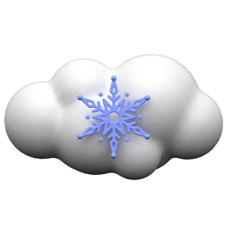 Winter Cloud  3D Icon