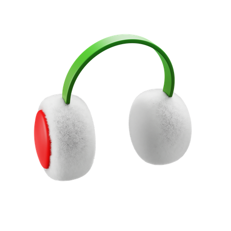 Winter Ear Muffs 3D Icon