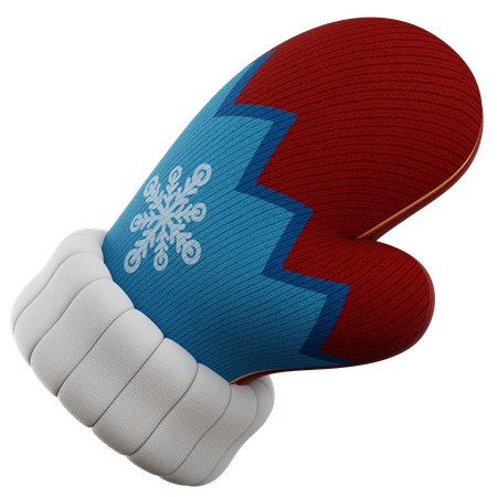 Winter Glove 3D Icon