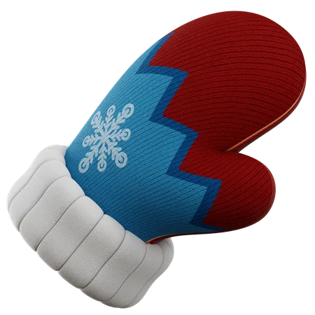 Winter Glove 3D Icon