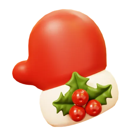 Winter Glove With Mistletoe  3D Icon