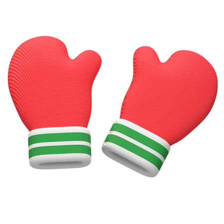 Winter Gloves 3 D Icon  3D Icon