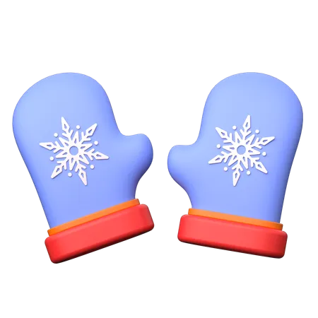 Winter Gloves  3D Icon