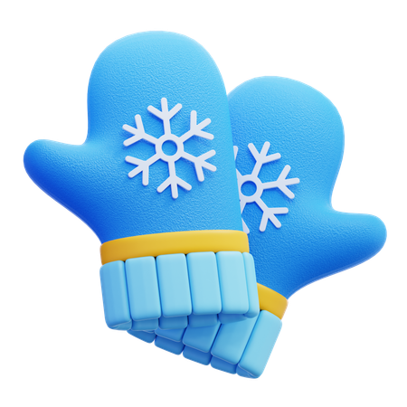 Winter Gloves  3D Icon