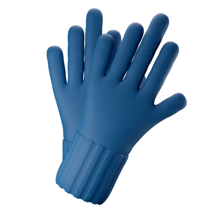 Winter Gloves  3D Illustration