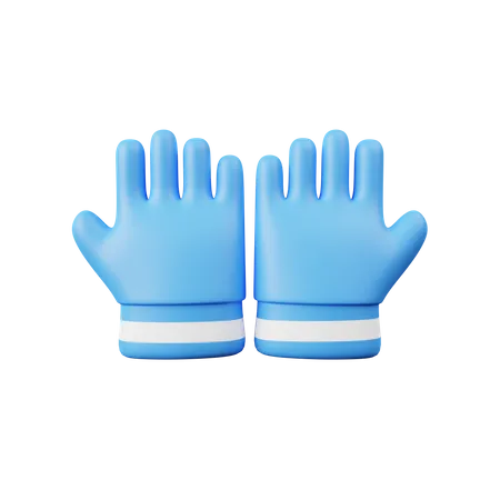Winter Gloves 3D Icon