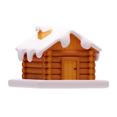 WINTER HOME  3D Icon