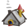 winter home 3d logo