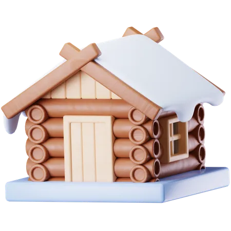 Winter House  3D Icon