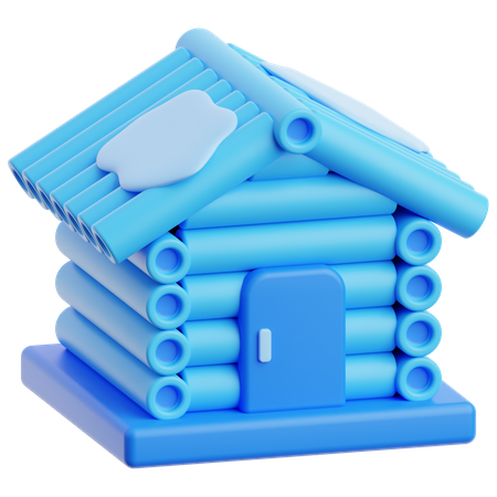 Winter House  3D Icon