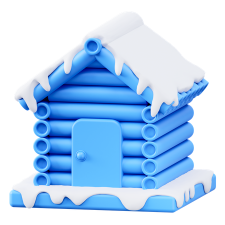 Winter House  3D Icon