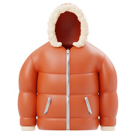 Winter Jacket  3D Icon