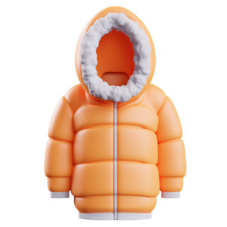 Winter Jacket  3D Icon