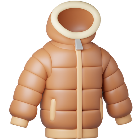 Winter Jacket  3D Icon