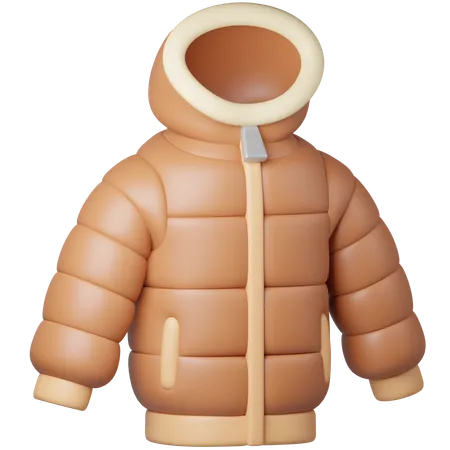 Winter Jacket  3D Icon