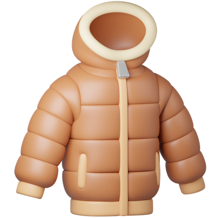 Winter Jacket  3D Icon