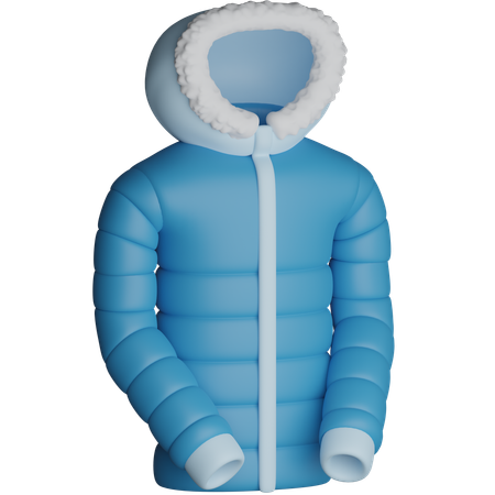 Winter Jacket  3D Icon