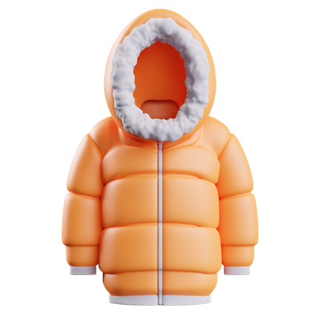 Winter Jacket 3D Illustration