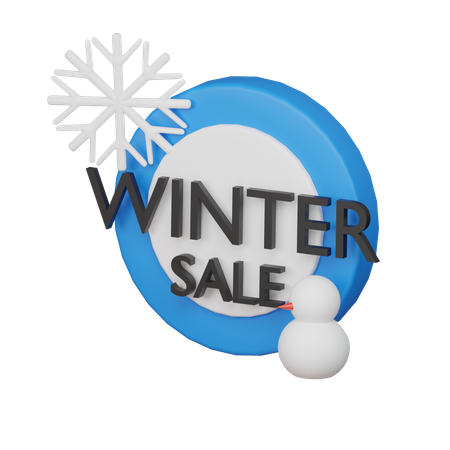 Winter Sale  3D Icon