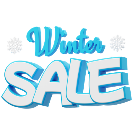 Winter Sale  3D Icon