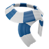 3d winter scarf emoji