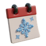 3d winter season logo