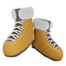 winter shoes emoji 3d